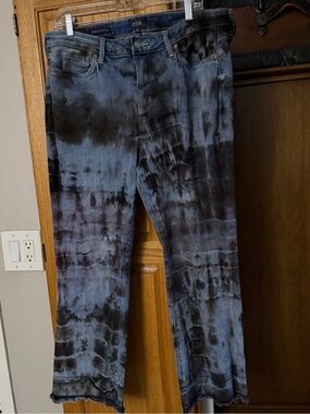 DYE! DYE! DYE! Detroit Studio Hand Dyed NYDJ Barbara Bootcut Jeans Size 16